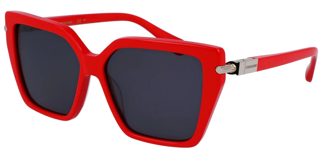 Ferragamo Geometric Butterfly Red