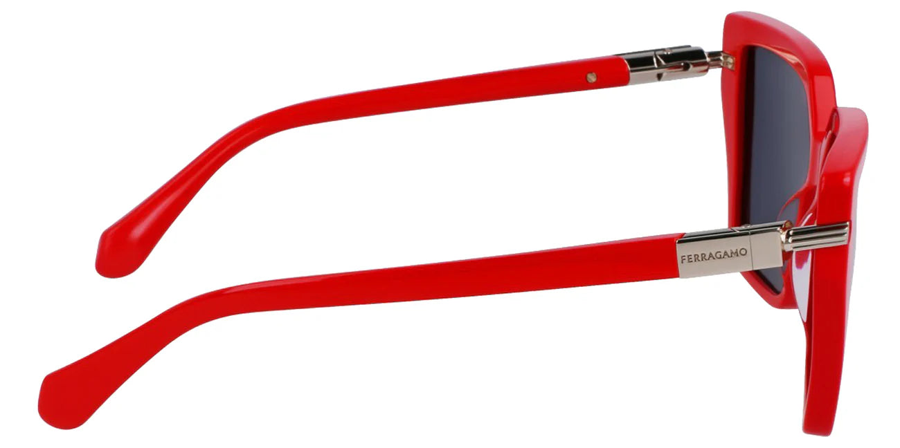 Ferragamo Geometric Butterfly Red